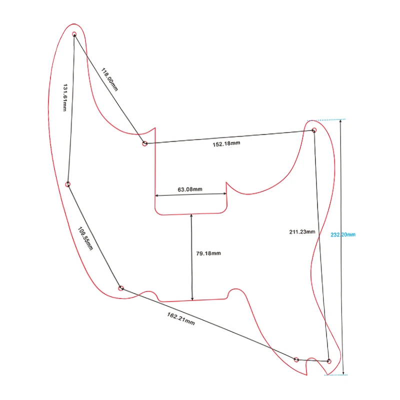 Custom Pickguard for Precision Bass Guitar 6 Custom Pickguard for Precision Bass Guitar - Image 6