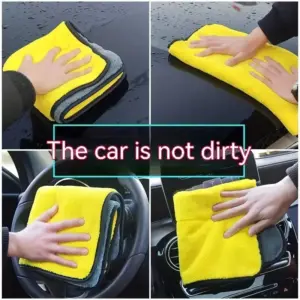 Vibrant Yellow Microfiber Car Towel Set (3 Sizes) 11 S5f742884d3e64700b4cb53bd72030a70Z