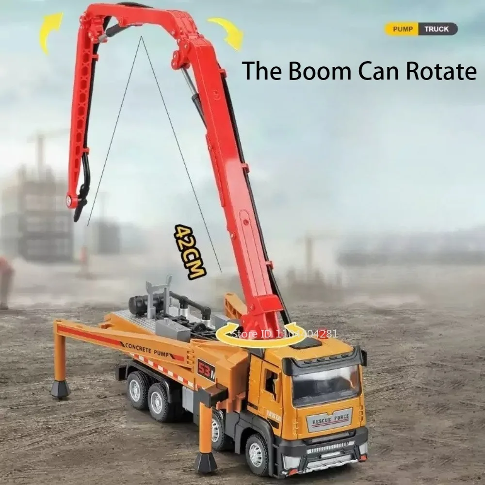 1:32 Cement Pump Truck Model with Lights 4 1:32 Cement Pump Truck Model with Lights - Image 4