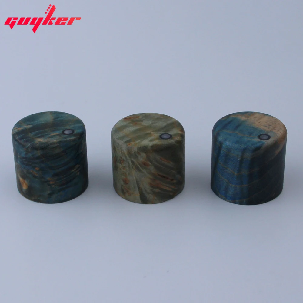 Set of 3 Natural Wood Guitar Knobs 6 Set of 3 Natural Wood Guitar Knobs - Image 6