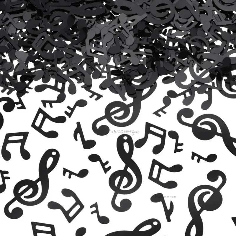 Black Musical Notes Confetti 15g 2 Black Musical Notes Confetti 15g - Image 2