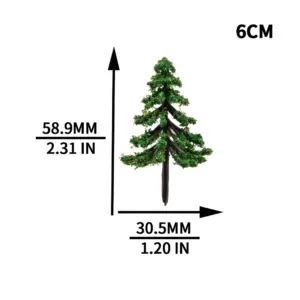 Handcrafted Miniature Pine Tree Set for Dioramas 17 S608c23210b624dfc967ddd6a21a26681B