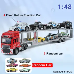Red 1:48 Scale Transport Truck Model 18 S619bc143459b4c598ee36946c70b62a5k
