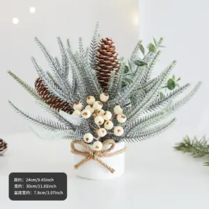 25cm Festive Mini Christmas Tree for Table Decor 11 S61ec3a35795840c68ac31c727b632d094