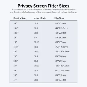 Laptop Privacy Screen Protector 14-24" 11 S61f4b8af56d24f11a0f7ca4a60ce174eW 1