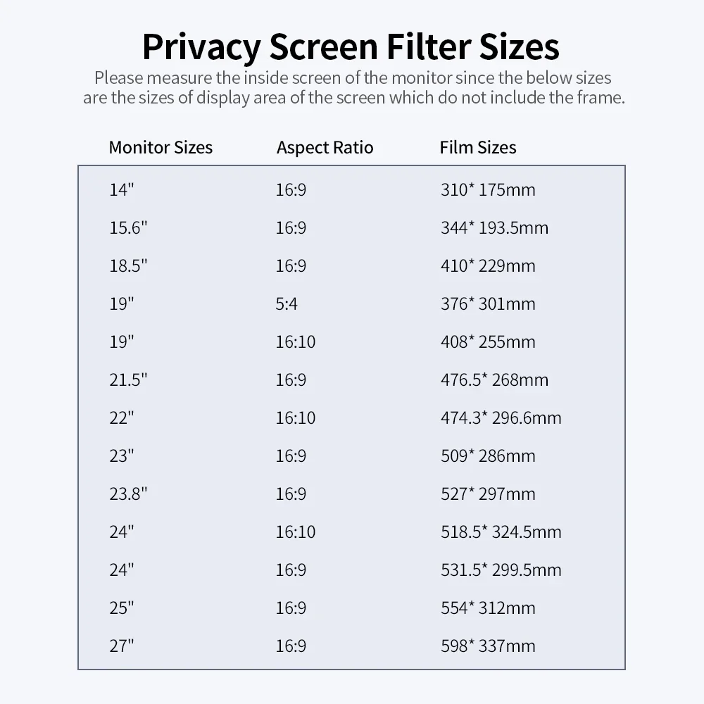 Laptop Privacy Screen Protector 14-24" 6 Laptop Privacy Screen Protector 14-24" - Image 6