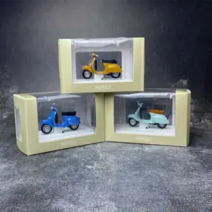 Vintage Vespa 1/18 Diecast Model in Bright Colors