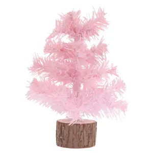 Pink Flocked Mini Christmas Tree Ornament 7 S62a6f98db73c4cc480da46ebdda31a97W