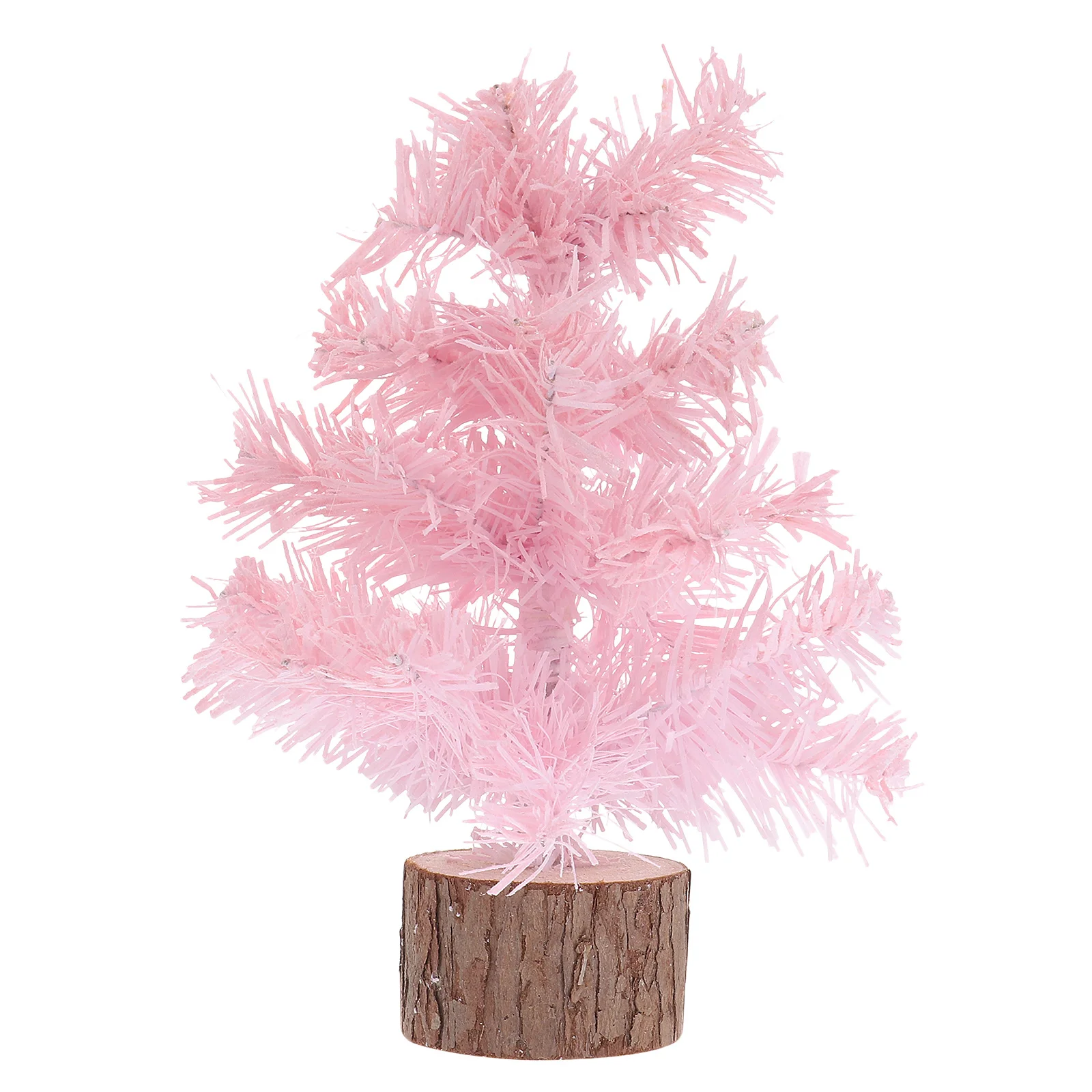 Pink Flocked Mini Christmas Tree Ornament 2 Pink Flocked Mini Christmas Tree Ornament - Image 2