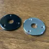 Guitar Output Jack Plate in Matte Black or Chrome