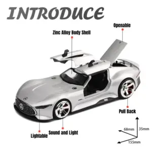 Mercedes-Benz AMG Vision GT 1:32 Diecast Model 10 S62c79fe143bf407f8bdd2424f82feb7eF