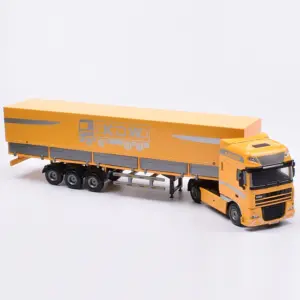 1/50 Diecast Flatbed Container Truck Model 11 S62ebe625b11b4cc3881cf7e7376891fbA