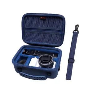 Dark Blue Shockproof Camera Case for Sony ZV-E10