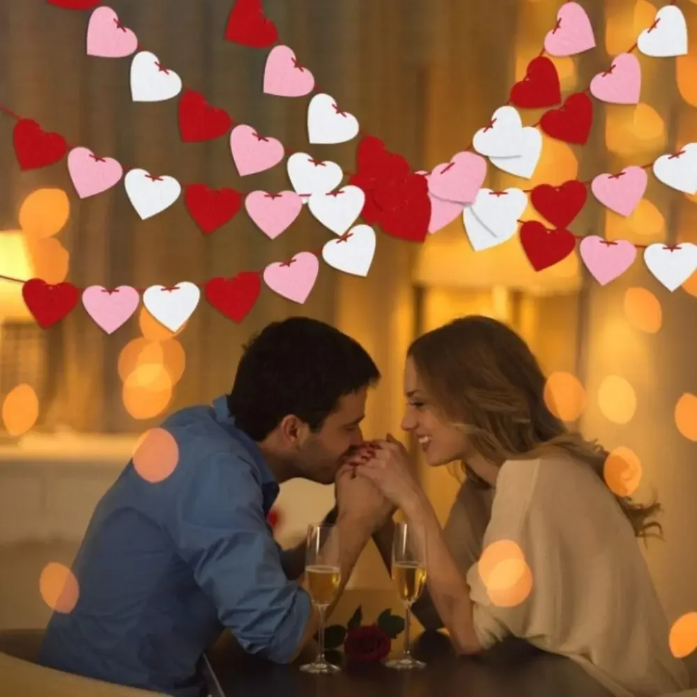 Valentine's Day Red Heart Banner Garland, 3m 3 Valentine's Day Red Heart Banner Garland, 3m - Image 3