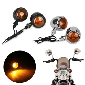 Motorcycle Turn Signal Set with Amber Lenses 9 S6373f46f5f704090ad1dfe92dfd3576cn 1