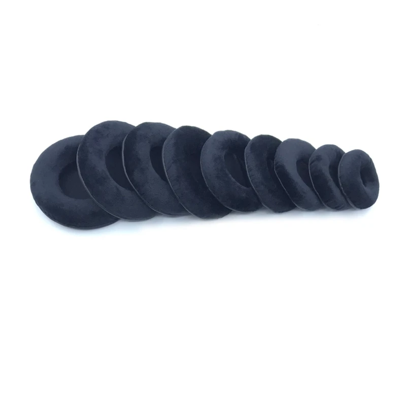 Black Velvet Ear Cushions for Headphones 5 Black Velvet Ear Cushions for Headphones - Image 5