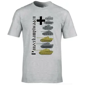 Men’s WW2 German Tank Graphic Oversized T-Shirt 19 S63a678362bd14a70891330786c3dcd60H