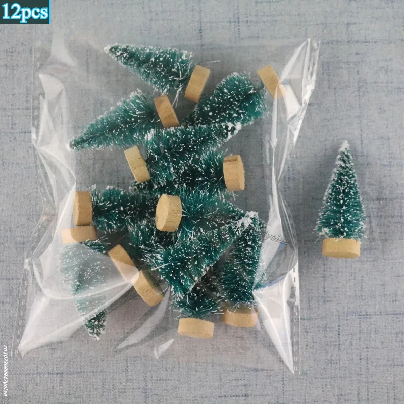 Colorful Miniature Christmas Tree Set with Glitter 14 Colorful Miniature Christmas Tree Set with Glitter - Image 14