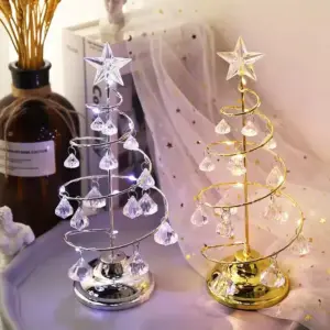 Electroplated Iron Christmas Tree with LED Crystals 10 S64c9bdf984cf45fd99c5a156c3c62188N