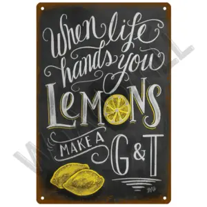 Vintage Cocktail Decorative Tin Sign 20x30 cm 51 S64e1c084393a46218f126e026c12be77f