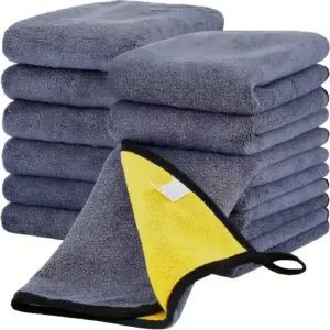 Double-Sided Microfiber Car Towels Set (3 Sizes) 10 S64f31919fe0a4722a5ed6227b621dd46M