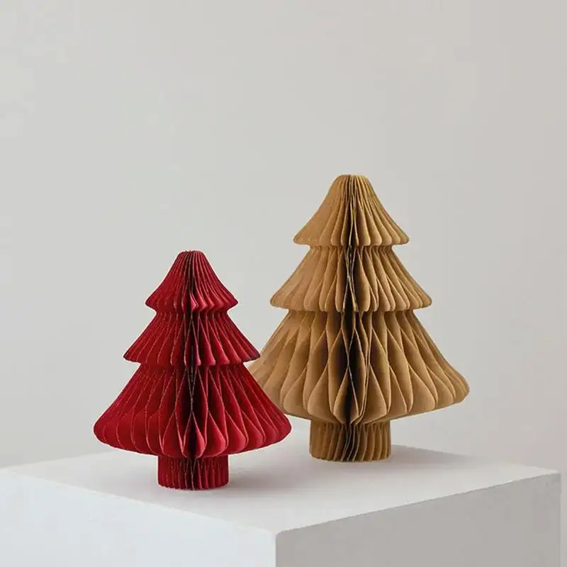 Honeycomb Paper Christmas Tree Set - 2 Pack 3 Honeycomb Paper Christmas Tree Set - 2 Pack - Image 3