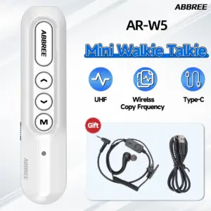 ABBREE AR-W5 Mini Walkie Talkies 400-480MHz 22 S65e1d28dc5f644cea35f662f1163003aw