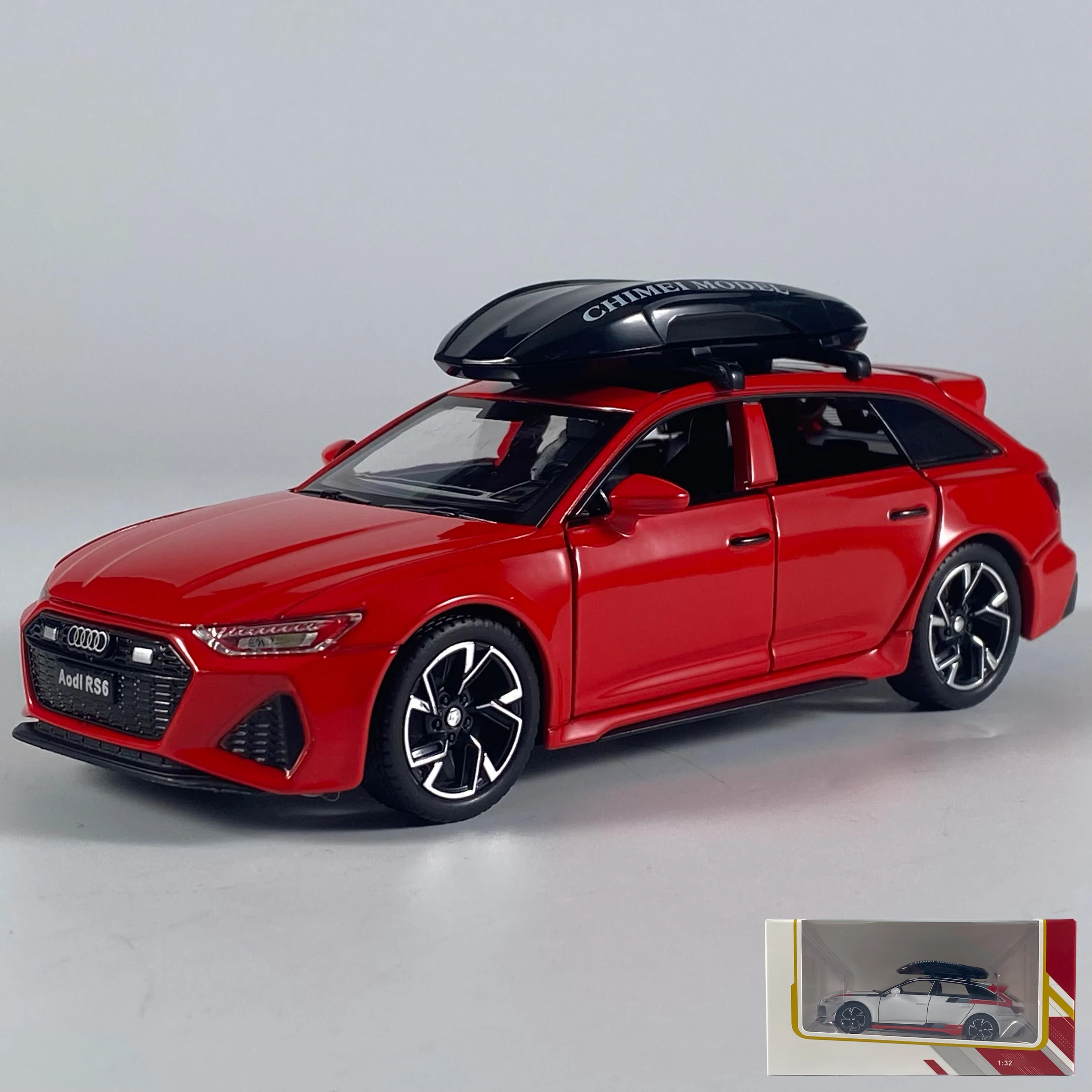 Audi RS6 Avant Wagon 1:32 Diecast Model in Black 13 Audi RS6 Avant Wagon 1:32 Diecast Model in Black - Image 13