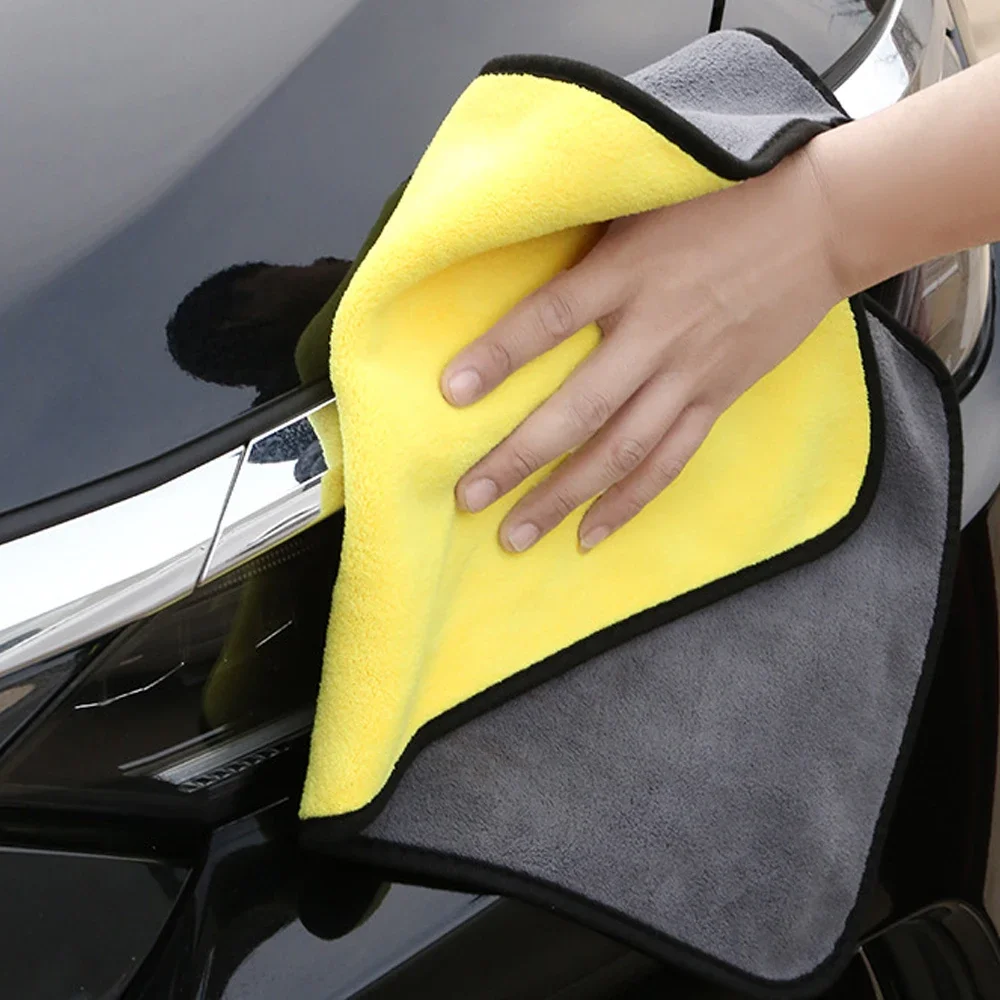 Bright Yellow Microfiber Car Wash Towel 60x160cm 6 Bright Yellow Microfiber Car Wash Towel 60x160cm - Image 6