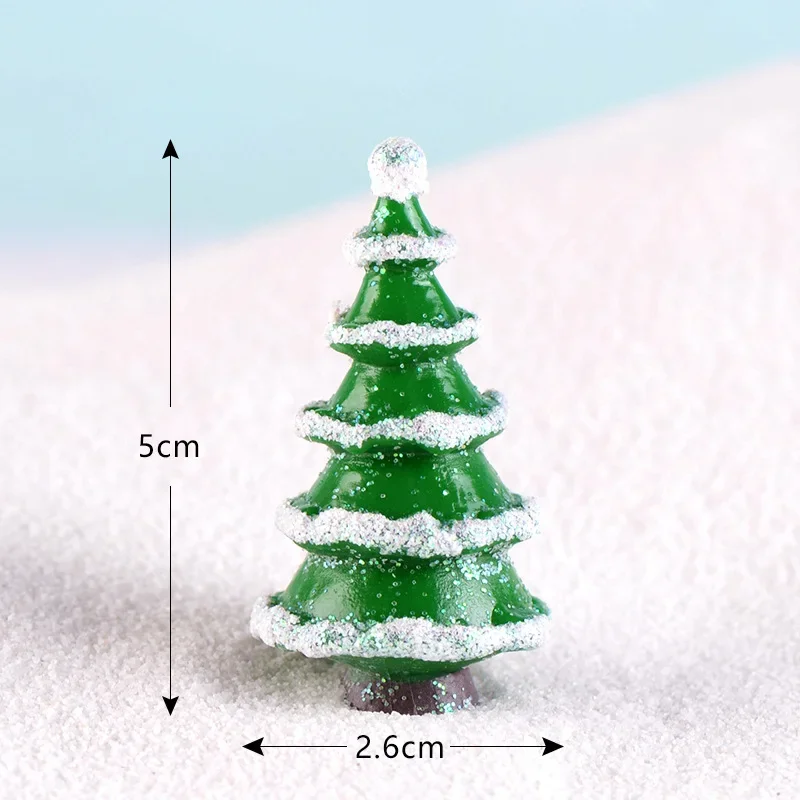 Miniature Christmas Tree Ornament Set for Festive Decor 6 Miniature Christmas Tree Ornament Set for Festive Decor - Image 6