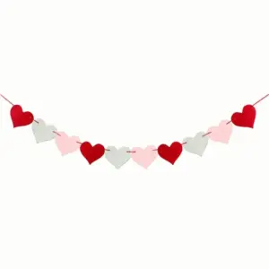 Valentine's Day Red Heart Banner Garland, 3m 16 S66e332b880b74ce1b1ab4093dbe0fed9N