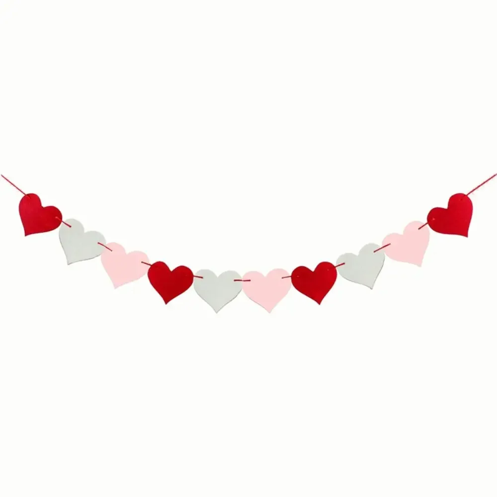 Valentine's Day Red Heart Banner Garland, 3m 7 Valentine's Day Red Heart Banner Garland, 3m - Image 7