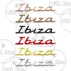 Ibiza 3D Metal Emblem with Custom Colors