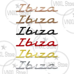 Ibiza 3D Metal Emblem with Custom Colors