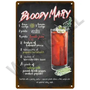 Vintage-Style Metal Cocktail Sign Plaque 20x30 cm 51 S68055f0fcb1b4c288ed4f330a4997ad4u