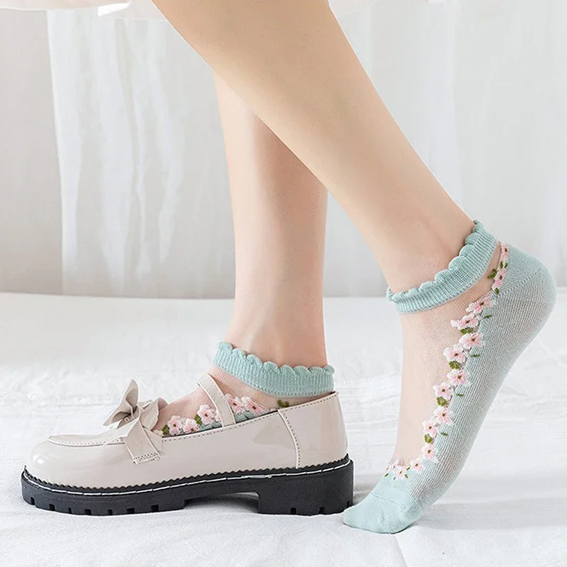 Set of 5 Japanese Short Socks for Women 3 Set of 5 Japanese Short Socks for Women - Image 3