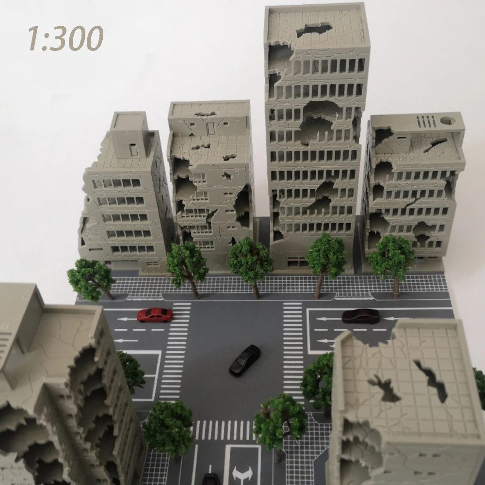 Battle-Damaged City High-Rise Kit 1:300 Scale 1 Battle-Damaged City High-Rise Kit 1:300 Scale