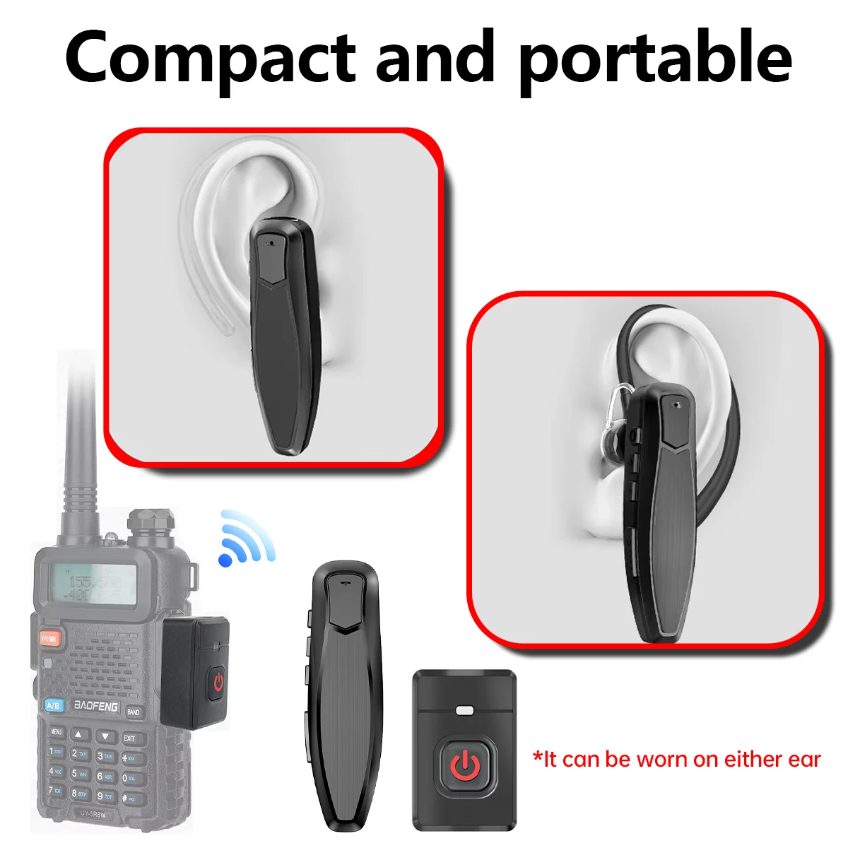 Wireless Bluetooth PTT Headset for Radios 6 Wireless Bluetooth PTT Headset for Radios - Image 6