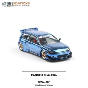 Blue Honda Civic EG6 Diecast Model 1:64 Scale