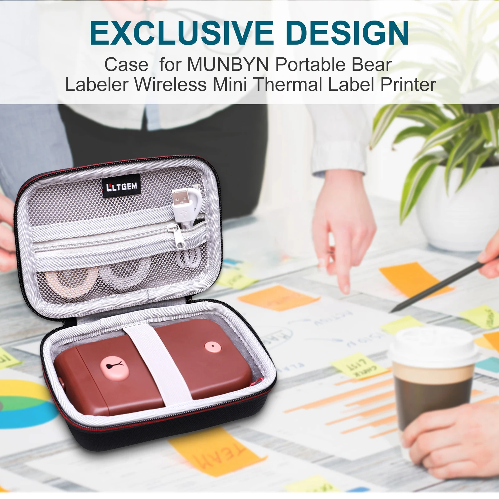 Label Printer Protective EVA Case for D30/D35, D11/D110 6 Label Printer Protective EVA Case for D30/D35, D11/D110 - Image 6