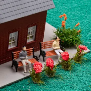 Vibrant Model Park Benches Set of 10 16 S68fcc358e082413ca1182478bdbdf6a8u