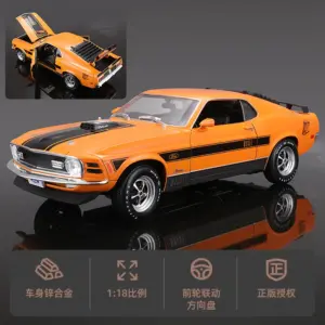 Vibrant Orange 1:18 Ford Mustang Mach 1 Model 13 S69452418ee5f499295a59fae658aba55I