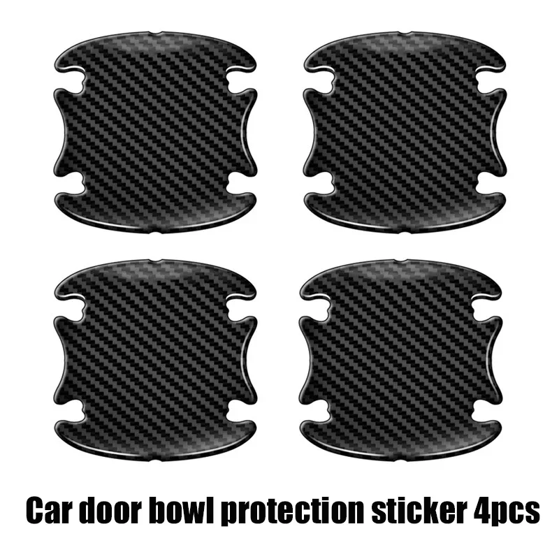 Car Door Handle Protector Stickers with Carbon Fiber Pattern 7 Car Door Handle Protector Stickers with Carbon Fiber Pattern - Image 7
