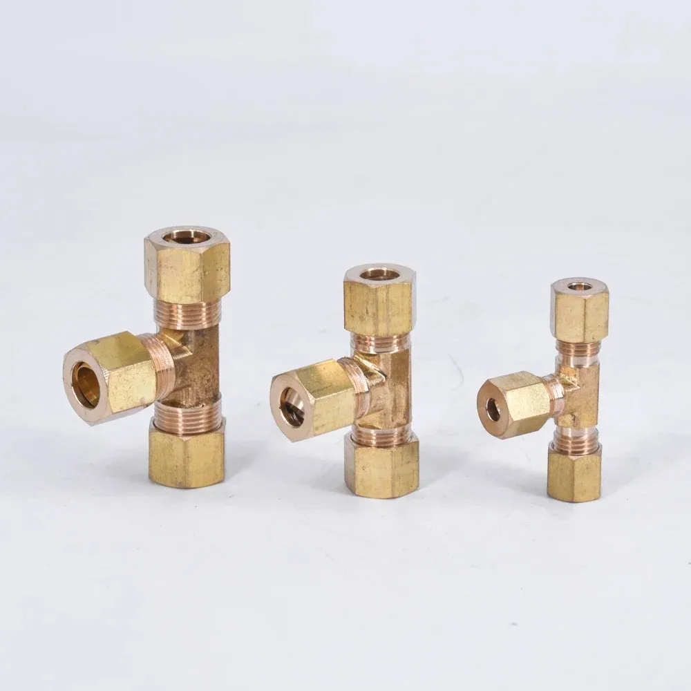 Brass T-Connector for Hydraulic Systems 3 Brass T-Connector for Hydraulic Systems - Image 3