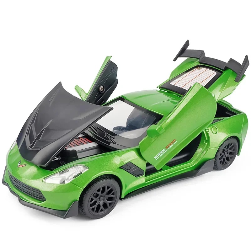 Corvette Supercar 1:32 Diecast Model Car 5 Corvette Supercar 1:32 Diecast Model Car - Image 5