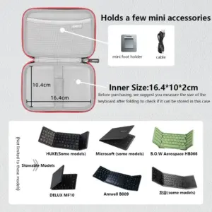 Gray Waterproof Portable Keyboard Case 11 S69dbec740f5146808e50a06a0bc63d3bh