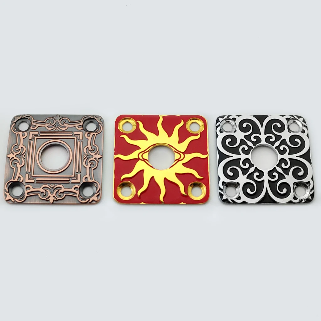 Stainless Steel Jack Plate for Electric Guitars 2 Stainless Steel Jack Plate for Electric Guitars - Image 2