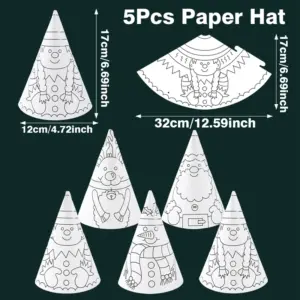 Festive Christmas Snowman Paper Hat in 2 Styles 15 S6a57abf3c6bc4b94994553cfc7bc829dg