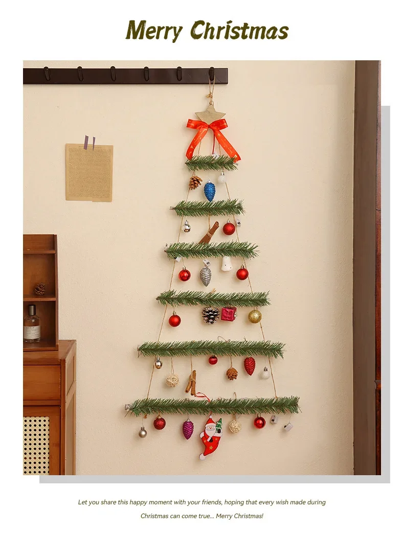 Rustic Wall-Mounted Christmas Tree Decoration 3 Rustic Wall-Mounted Christmas Tree Decoration - Image 3