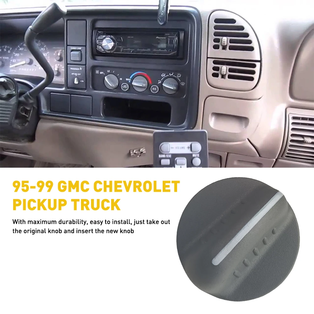 GM Climate Control Knobs for Silverado, Sierra, SUVs 2 GM Climate Control Knobs for Silverado, Sierra, SUVs - Image 2